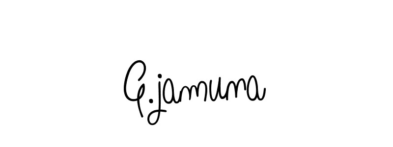 Also we have G.jamuna name is the best signature style. Create professional handwritten signature collection using Angelique-Rose-font-FFP autograph style. G.jamuna signature style 5 images and pictures png