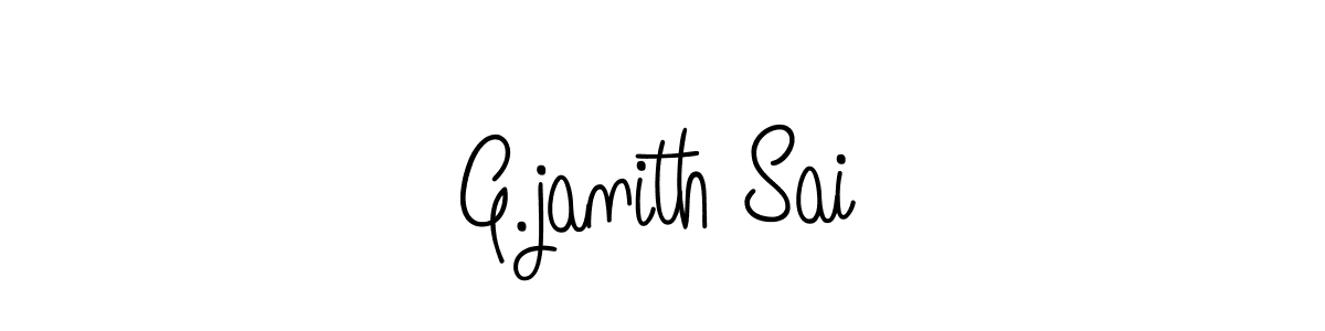 Create a beautiful signature design for name G.janith Sai. With this signature (Angelique-Rose-font-FFP) fonts, you can make a handwritten signature for free. G.janith Sai signature style 5 images and pictures png