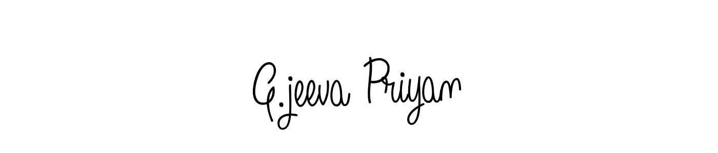 Make a short G.jeeva Priyan signature style. Manage your documents anywhere anytime using Angelique-Rose-font-FFP. Create and add eSignatures, submit forms, share and send files easily. G.jeeva Priyan signature style 5 images and pictures png