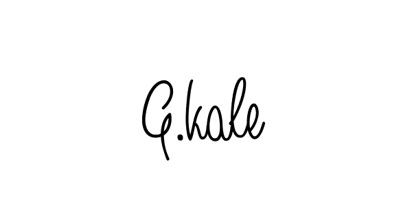 Create a beautiful signature design for name G.kale. With this signature (Angelique-Rose-font-FFP) fonts, you can make a handwritten signature for free. G.kale signature style 5 images and pictures png