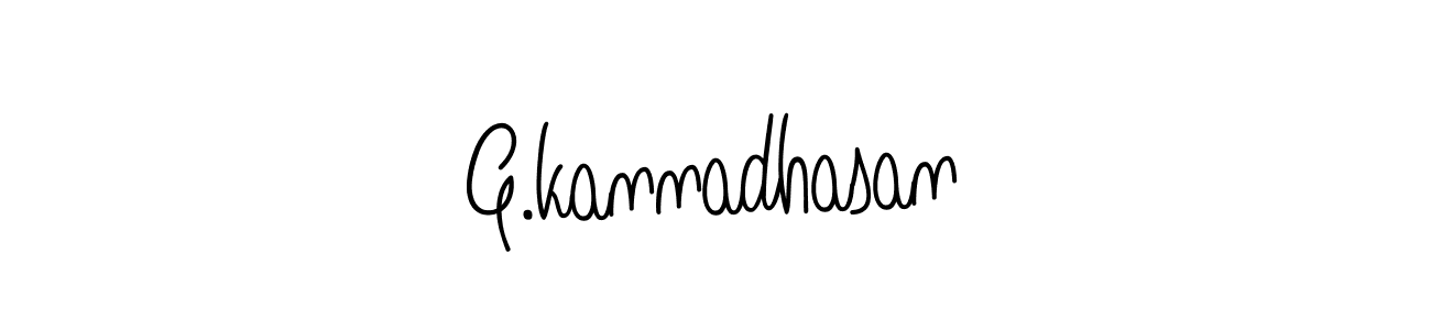 Make a beautiful signature design for name G.kannadhasan. With this signature (Angelique-Rose-font-FFP) style, you can create a handwritten signature for free. G.kannadhasan signature style 5 images and pictures png