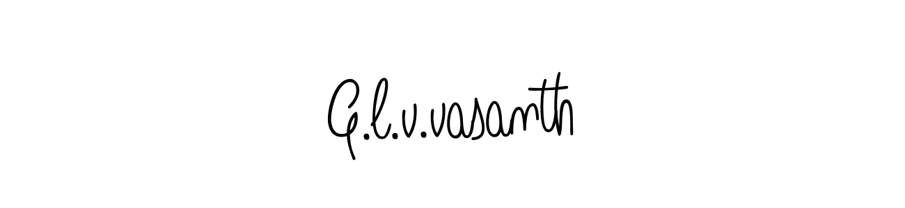 Make a beautiful signature design for name G.l.v.vasanth. Use this online signature maker to create a handwritten signature for free. G.l.v.vasanth signature style 5 images and pictures png