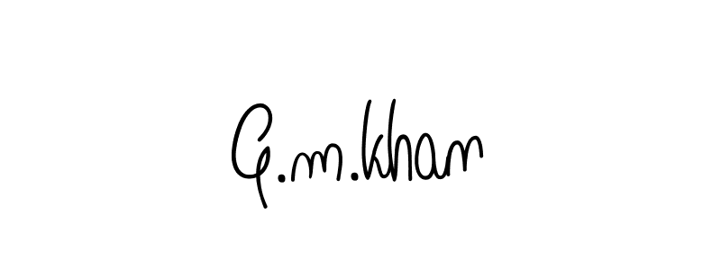 You should practise on your own different ways (Angelique-Rose-font-FFP) to write your name (G.m.khan) in signature. don't let someone else do it for you. G.m.khan signature style 5 images and pictures png