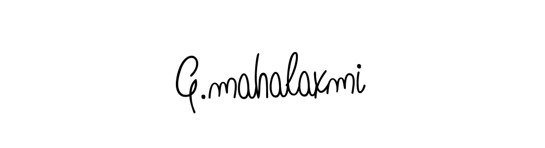 Design your own signature with our free online signature maker. With this signature software, you can create a handwritten (Angelique-Rose-font-FFP) signature for name G.mahalaxmi. G.mahalaxmi signature style 5 images and pictures png