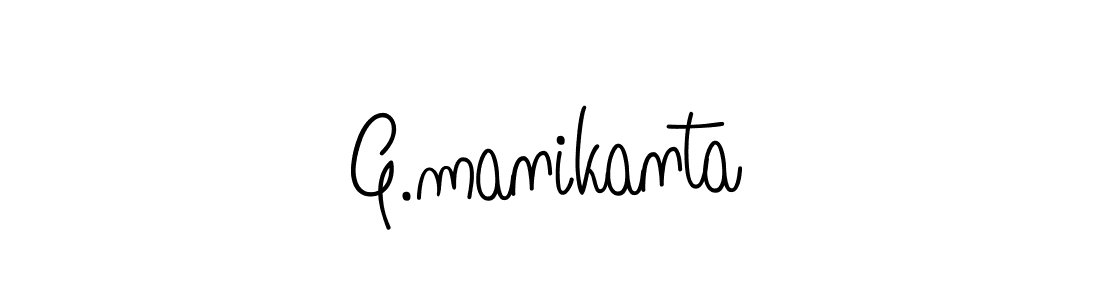 Create a beautiful signature design for name G.manikanta. With this signature (Angelique-Rose-font-FFP) fonts, you can make a handwritten signature for free. G.manikanta signature style 5 images and pictures png