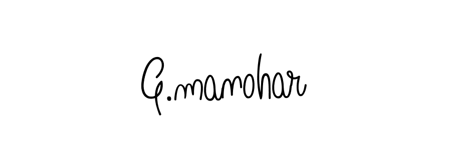 How to make G.manohar name signature. Use Angelique-Rose-font-FFP style for creating short signs online. This is the latest handwritten sign. G.manohar signature style 5 images and pictures png