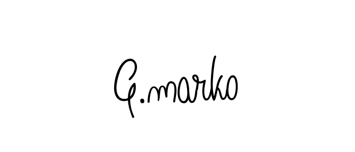 How to make G.marko signature? Angelique-Rose-font-FFP is a professional autograph style. Create handwritten signature for G.marko name. G.marko signature style 5 images and pictures png