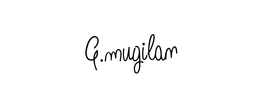 Create a beautiful signature design for name G.mugilan. With this signature (Angelique-Rose-font-FFP) fonts, you can make a handwritten signature for free. G.mugilan signature style 5 images and pictures png