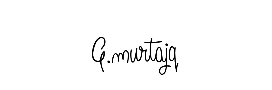 Use a signature maker to create a handwritten signature online. With this signature software, you can design (Angelique-Rose-font-FFP) your own signature for name G.murtajq. G.murtajq signature style 5 images and pictures png