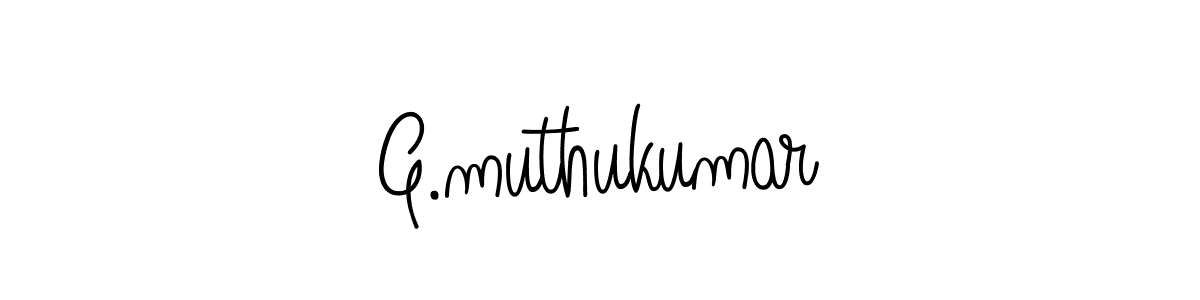 Design your own signature with our free online signature maker. With this signature software, you can create a handwritten (Angelique-Rose-font-FFP) signature for name G.muthukumar. G.muthukumar signature style 5 images and pictures png