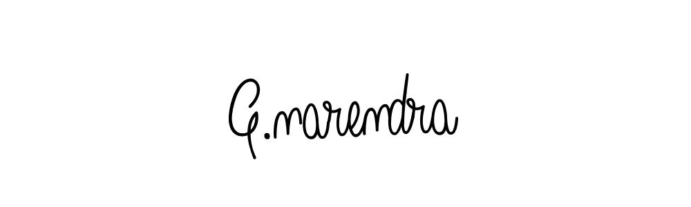 Use a signature maker to create a handwritten signature online. With this signature software, you can design (Angelique-Rose-font-FFP) your own signature for name G.narendra. G.narendra signature style 5 images and pictures png