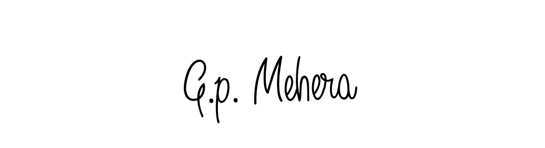 Use a signature maker to create a handwritten signature online. With this signature software, you can design (Angelique-Rose-font-FFP) your own signature for name G.p. Mehera. G.p. Mehera signature style 5 images and pictures png