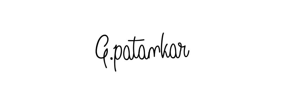 Create a beautiful signature design for name G.patankar. With this signature (Angelique-Rose-font-FFP) fonts, you can make a handwritten signature for free. G.patankar signature style 5 images and pictures png