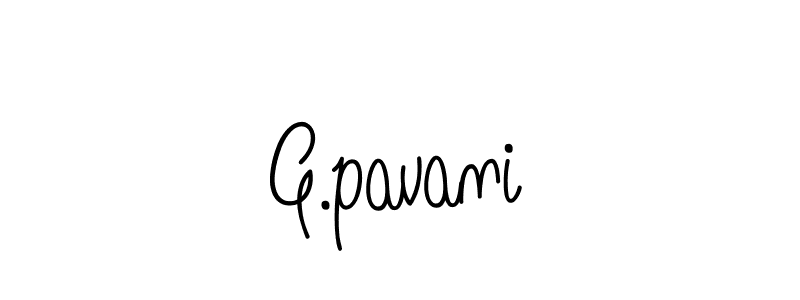 G.pavani stylish signature style. Best Handwritten Sign (Angelique-Rose-font-FFP) for my name. Handwritten Signature Collection Ideas for my name G.pavani. G.pavani signature style 5 images and pictures png