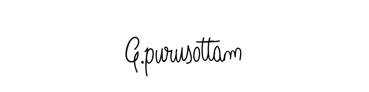 Design your own signature with our free online signature maker. With this signature software, you can create a handwritten (Angelique-Rose-font-FFP) signature for name G.purusottam. G.purusottam signature style 5 images and pictures png