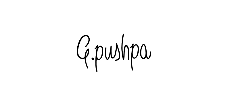 Make a beautiful signature design for name G.pushpa. Use this online signature maker to create a handwritten signature for free. G.pushpa signature style 5 images and pictures png