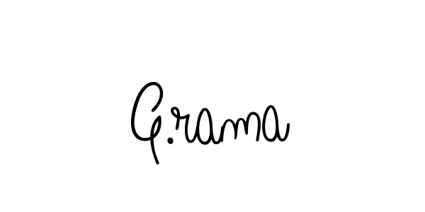Use a signature maker to create a handwritten signature online. With this signature software, you can design (Angelique-Rose-font-FFP) your own signature for name G.rama. G.rama signature style 5 images and pictures png
