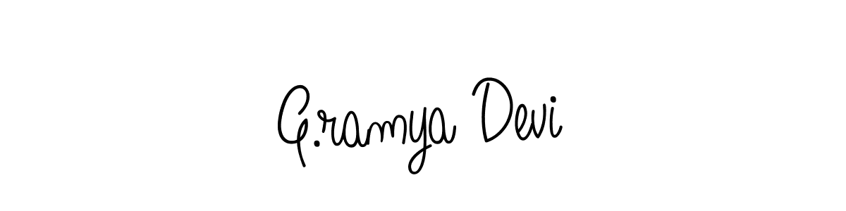 Also You can easily find your signature by using the search form. We will create G.ramya Devi name handwritten signature images for you free of cost using Angelique-Rose-font-FFP sign style. G.ramya Devi signature style 5 images and pictures png