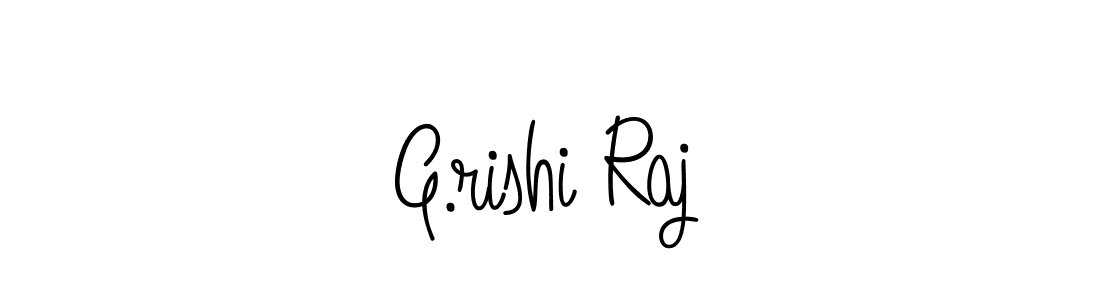 Make a beautiful signature design for name G.rishi Raj. With this signature (Angelique-Rose-font-FFP) style, you can create a handwritten signature for free. G.rishi Raj signature style 5 images and pictures png