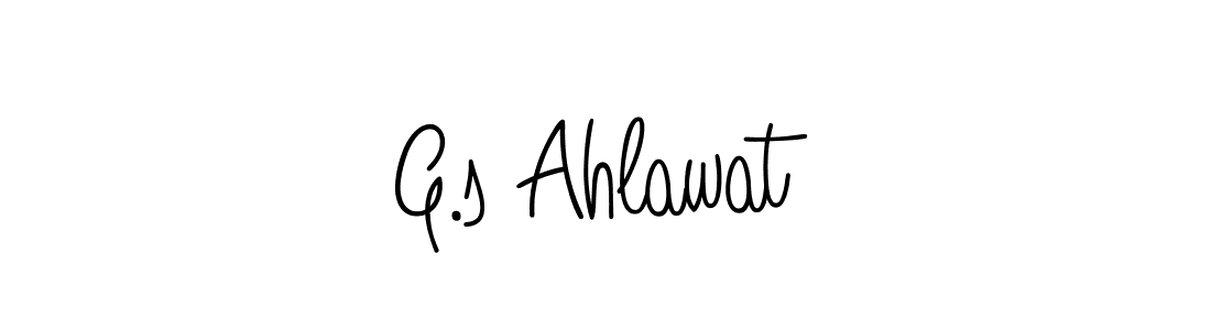 Make a beautiful signature design for name G.s Ahlawat. With this signature (Angelique-Rose-font-FFP) style, you can create a handwritten signature for free. G.s Ahlawat signature style 5 images and pictures png