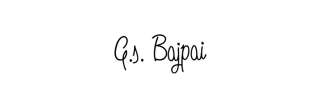 G.s. Bajpai stylish signature style. Best Handwritten Sign (Angelique-Rose-font-FFP) for my name. Handwritten Signature Collection Ideas for my name G.s. Bajpai. G.s. Bajpai signature style 5 images and pictures png