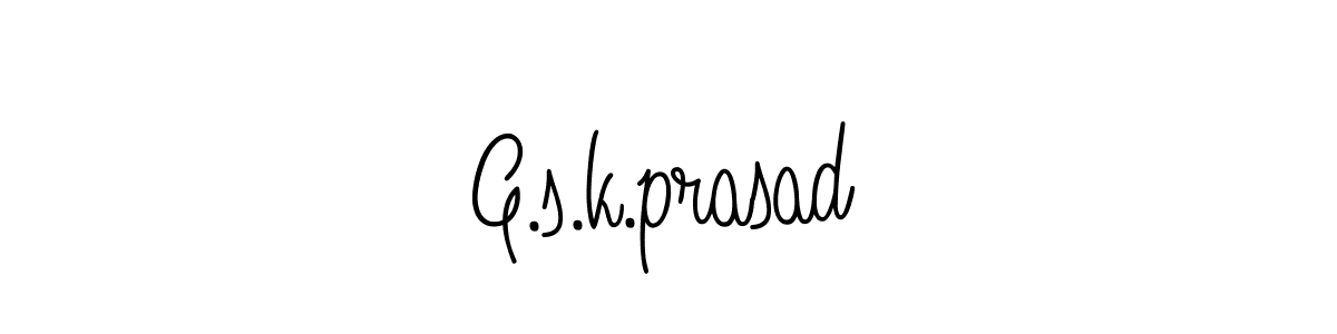 You can use this online signature creator to create a handwritten signature for the name G.s.k.prasad. This is the best online autograph maker. G.s.k.prasad signature style 5 images and pictures png