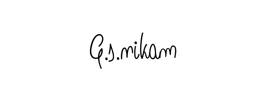 Here are the top 10 professional signature styles for the name G.s.nikam. These are the best autograph styles you can use for your name. G.s.nikam signature style 5 images and pictures png