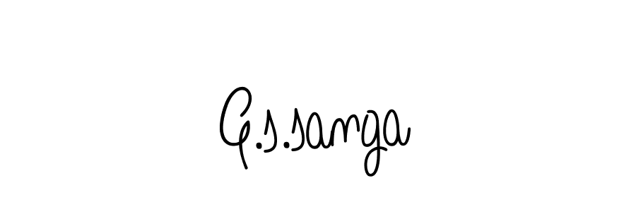 How to make G.s.sanga signature? Angelique-Rose-font-FFP is a professional autograph style. Create handwritten signature for G.s.sanga name. G.s.sanga signature style 5 images and pictures png