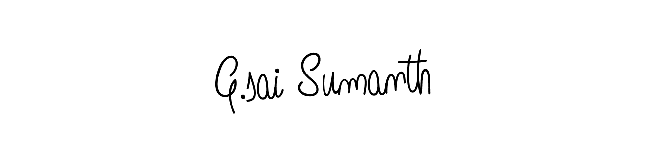 How to make G.sai Sumanth signature? Angelique-Rose-font-FFP is a professional autograph style. Create handwritten signature for G.sai Sumanth name. G.sai Sumanth signature style 5 images and pictures png