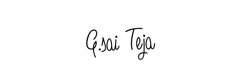 This is the best signature style for the G.sai Teja name. Also you like these signature font (Angelique-Rose-font-FFP). Mix name signature. G.sai Teja signature style 5 images and pictures png