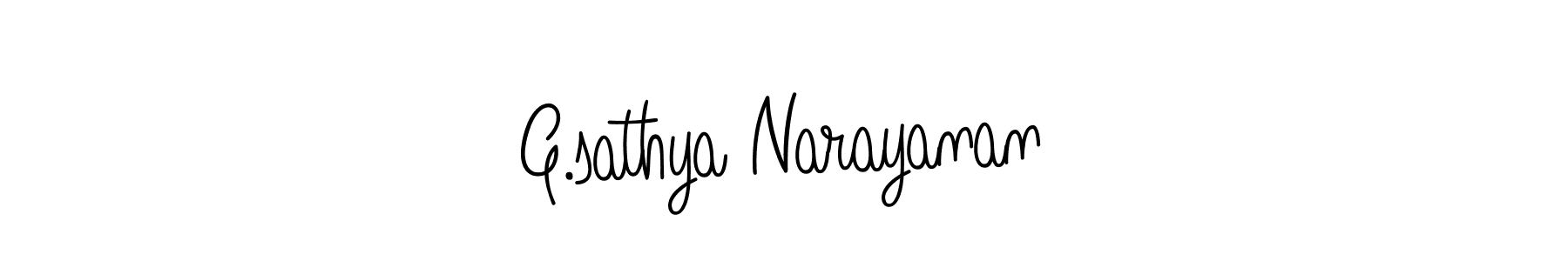 Make a beautiful signature design for name G.sathya Narayanan. Use this online signature maker to create a handwritten signature for free. G.sathya Narayanan signature style 5 images and pictures png