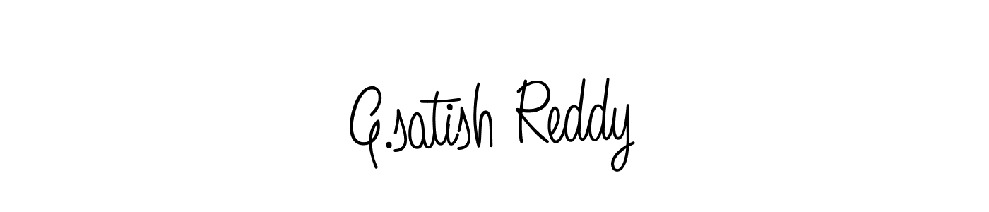 How to make G.satish Reddy signature? Angelique-Rose-font-FFP is a professional autograph style. Create handwritten signature for G.satish Reddy name. G.satish Reddy signature style 5 images and pictures png