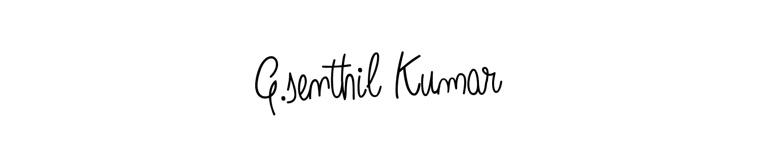 G.senthil Kumar stylish signature style. Best Handwritten Sign (Angelique-Rose-font-FFP) for my name. Handwritten Signature Collection Ideas for my name G.senthil Kumar. G.senthil Kumar signature style 5 images and pictures png