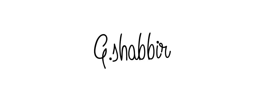 if you are searching for the best signature style for your name G.shabbir. so please give up your signature search. here we have designed multiple signature styles  using Angelique-Rose-font-FFP. G.shabbir signature style 5 images and pictures png