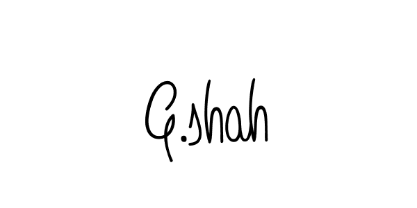 How to make G.shah signature? Angelique-Rose-font-FFP is a professional autograph style. Create handwritten signature for G.shah name. G.shah signature style 5 images and pictures png