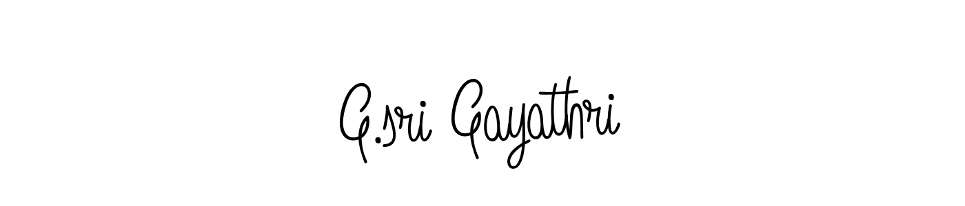 Make a beautiful signature design for name G.sri Gayathri. With this signature (Angelique-Rose-font-FFP) style, you can create a handwritten signature for free. G.sri Gayathri signature style 5 images and pictures png