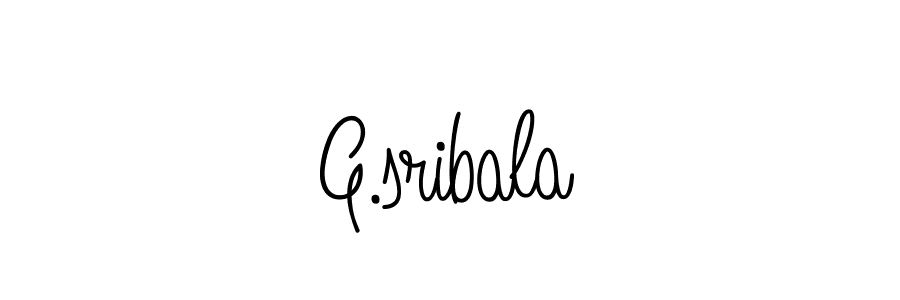 if you are searching for the best signature style for your name G.sribala. so please give up your signature search. here we have designed multiple signature styles  using Angelique-Rose-font-FFP. G.sribala signature style 5 images and pictures png