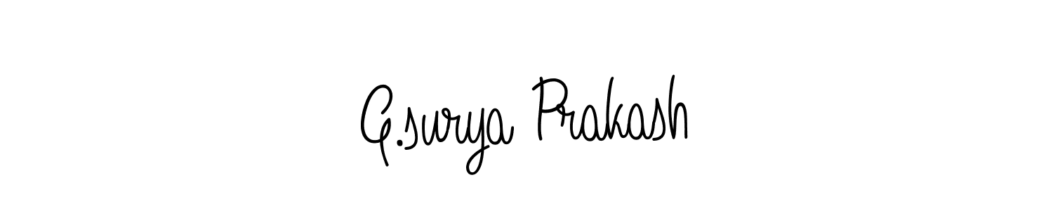 You can use this online signature creator to create a handwritten signature for the name G.surya Prakash. This is the best online autograph maker. G.surya Prakash signature style 5 images and pictures png