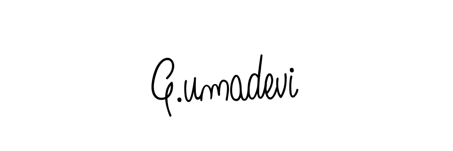 G.umadevi stylish signature style. Best Handwritten Sign (Angelique-Rose-font-FFP) for my name. Handwritten Signature Collection Ideas for my name G.umadevi. G.umadevi signature style 5 images and pictures png