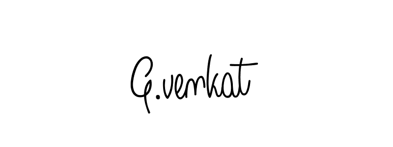 Make a beautiful signature design for name G.venkat. With this signature (Angelique-Rose-font-FFP) style, you can create a handwritten signature for free. G.venkat signature style 5 images and pictures png