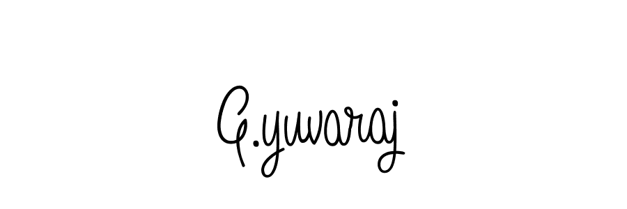 Use a signature maker to create a handwritten signature online. With this signature software, you can design (Angelique-Rose-font-FFP) your own signature for name G.yuvaraj. G.yuvaraj signature style 5 images and pictures png