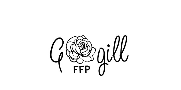The best way (Angelique-Rose-font-FFP) to make a short signature is to pick only two or three words in your name. The name G4gill include a total of six letters. For converting this name. G4gill signature style 5 images and pictures png