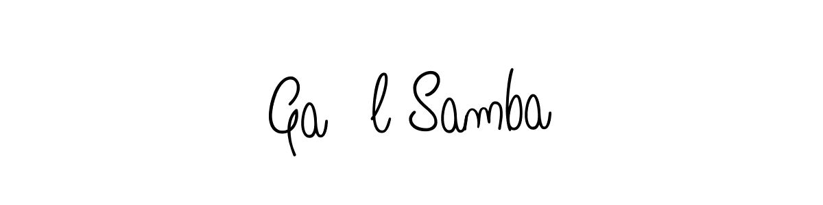 Ga�l Samba stylish signature style. Best Handwritten Sign (Angelique-Rose-font-FFP) for my name. Handwritten Signature Collection Ideas for my name Ga�l Samba. Ga�l Samba signature style 5 images and pictures png