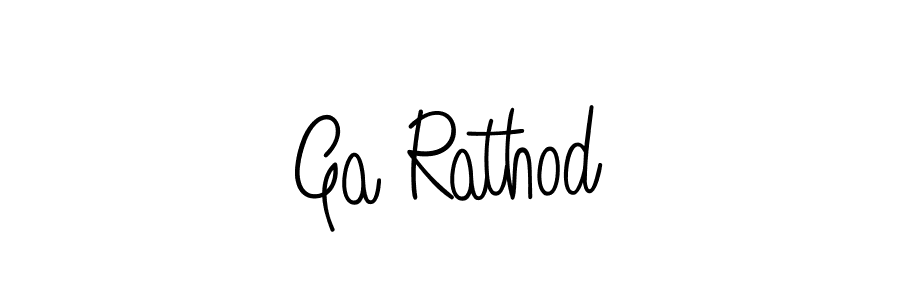 How to make Ga Rathod signature? Angelique-Rose-font-FFP is a professional autograph style. Create handwritten signature for Ga Rathod name. Ga Rathod signature style 5 images and pictures png