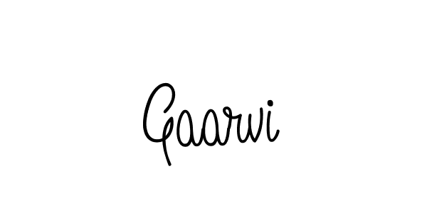 Gaarvi stylish signature style. Best Handwritten Sign (Angelique-Rose-font-FFP) for my name. Handwritten Signature Collection Ideas for my name Gaarvi. Gaarvi signature style 5 images and pictures png