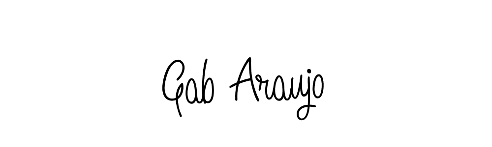 How to Draw Gab Araujo signature style? Angelique-Rose-font-FFP is a latest design signature styles for name Gab Araujo. Gab Araujo signature style 5 images and pictures png