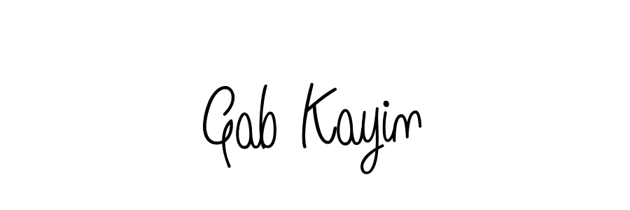 How to make Gab Kayin signature? Angelique-Rose-font-FFP is a professional autograph style. Create handwritten signature for Gab Kayin name. Gab Kayin signature style 5 images and pictures png