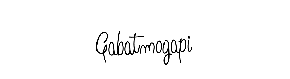 Gabatmogapi stylish signature style. Best Handwritten Sign (Angelique-Rose-font-FFP) for my name. Handwritten Signature Collection Ideas for my name Gabatmogapi. Gabatmogapi signature style 5 images and pictures png
