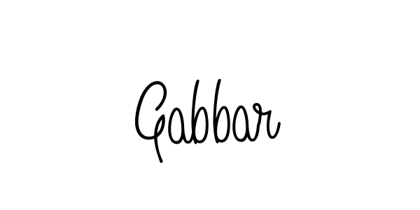 Design your own signature with our free online signature maker. With this signature software, you can create a handwritten (Angelique-Rose-font-FFP) signature for name Gabbar. Gabbar signature style 5 images and pictures png