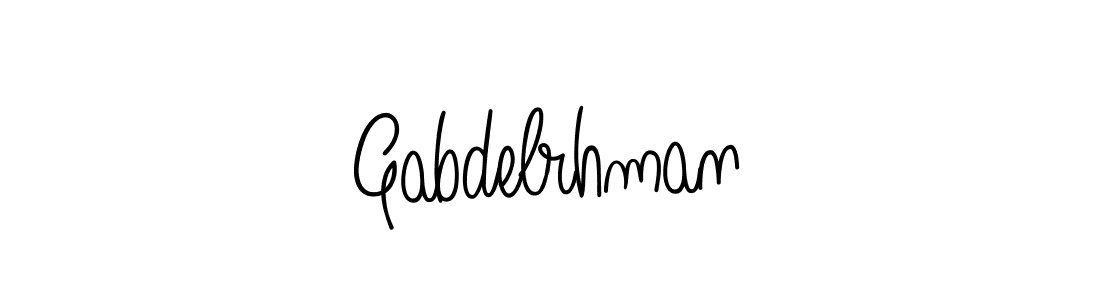How to make Gabdelrhman name signature. Use Angelique-Rose-font-FFP style for creating short signs online. This is the latest handwritten sign. Gabdelrhman signature style 5 images and pictures png